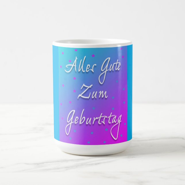 Happy Birthday In German  Mug (Center)