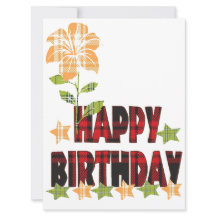 Happy Birthday in Plaid
