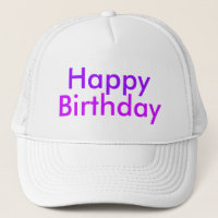 Happy Birthday in Purple and Magenta Party