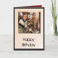 Happy Birthday - In the hunting and fishing store