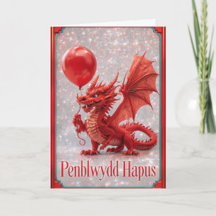 Happy Birthday in the Welsh language Card