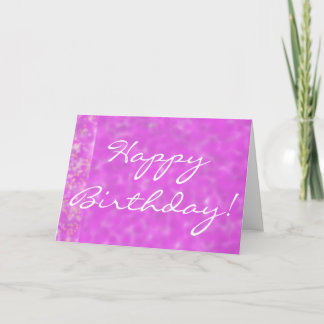Happy Birthday in Wysteria Blooms Greeting Card