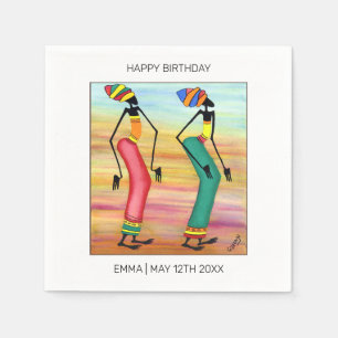 Happy Birthday,  Inspirational Walk Napkin