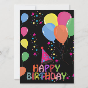Happy Birthday Invitation Card