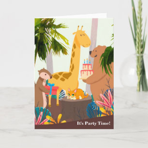 Happy Birthday It's Party Time Card