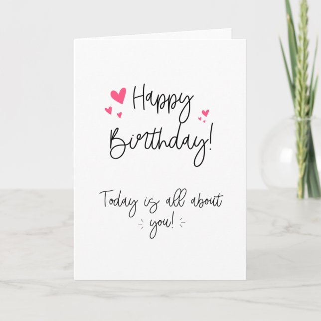 Happy Birthday It's Your Day Card (Front)