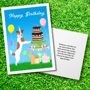 Happy Birthday Jack Russell Terrier  Card