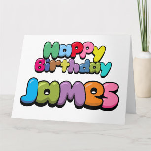 Happy Birthday James Card