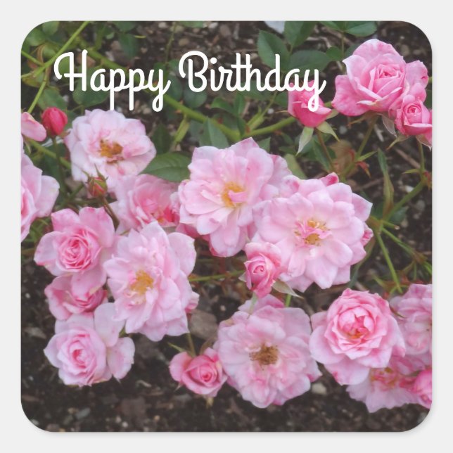 Happy Birthday Jeanne LaJoie Rose #1 Stickers (Front)