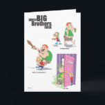 Happy Birthday (Jerk) Brother Card<br><div class="desc">This Birthday Card is a funny card for brothers with a "special" bond. Illustrated by Rachel Lea Owen,  this card is a fun way to wish your brother a happy birthday.</div>