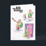 Happy Birthday (Jerk) Brother Card<br><div class="desc">This Birthday Card is a funny card for brothers with a "special" bond. Illustrated by Rachel Lea Owen,  this card is a fun way to wish your brother a happy birthday.</div>
