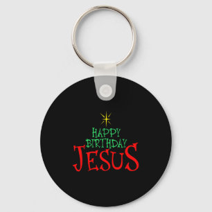 Happy Birthday Jesus Christmas Happy Birthday Jesu Key Ring