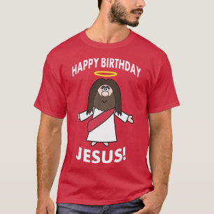 Happy Birthday Jesus Christmas Xmas T-Shirt