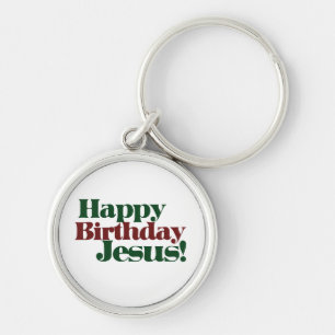Happy Birthday Jesus it's Christmas Key Ring