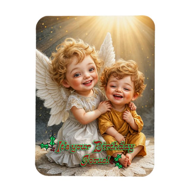 Happy Birthday Jesus Magnet (Vertical)