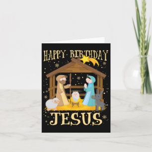 Happy Birthday Jesus Matching Family Xmas Pyjamas Card