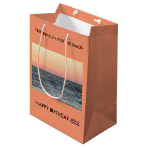 Happy Birthday Jesus, Reason For Season Medium Gift Bag