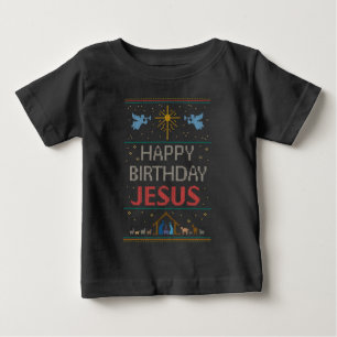 Happy Birthday Jesus Ugly Christ Christmas Sweater