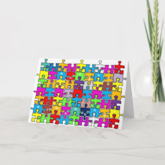 Happy birthday jigsaw card