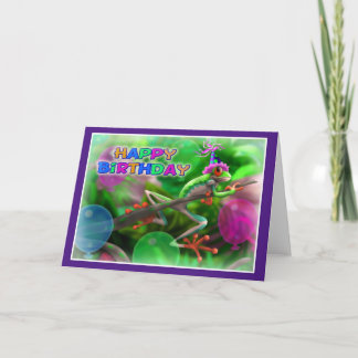 Happy Birthday Jungle style 006 Card