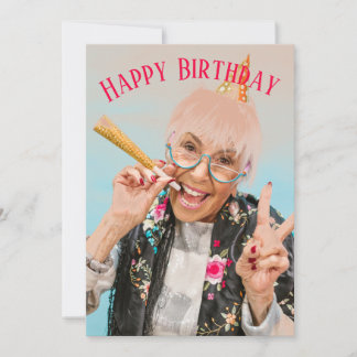Happy Birthday Keep It Sassy Birthday Holiday Card