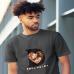 Happy Birthday ,Keepsake Photo Dad Heart Collage T-Shirt<br><div class="desc">Celebrate Father's Birthday with this unique and personalised t-shirt! Our design features a bold "D" graphic with a heart SVG inside. The best part? You can collage your own image into the heart,  making it a truly one-of-a-kind gift for your dad.</div>