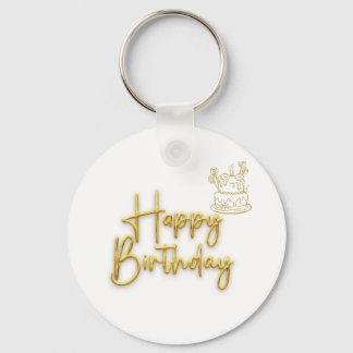 Happy Birthday Key Ring