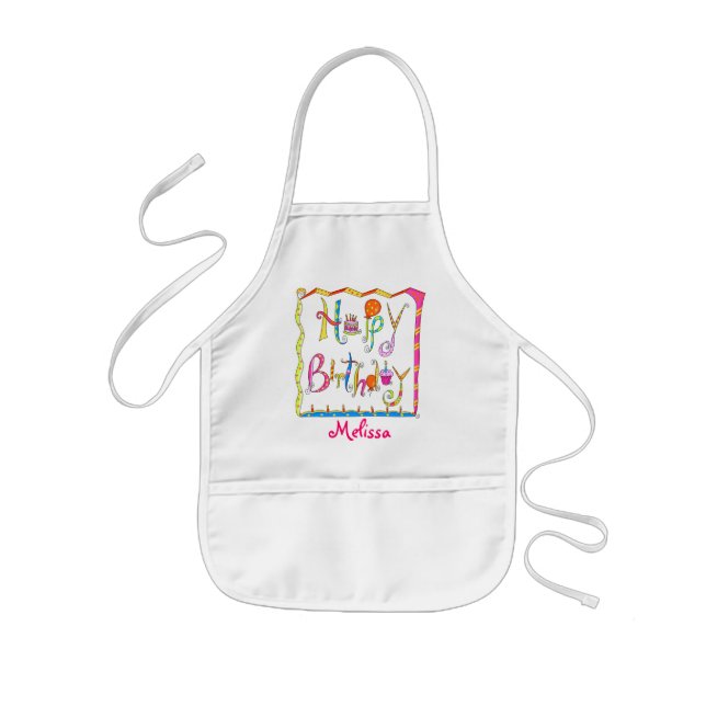 Happy Birthday Kids Apron (Front)