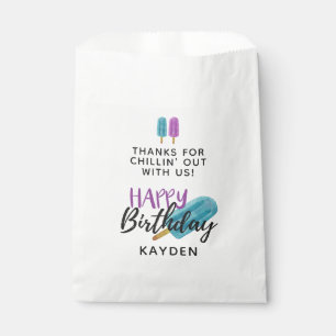 HAPPY BIRTHDAY Kid's Summer Ice Pop Party Guest Favour Bags