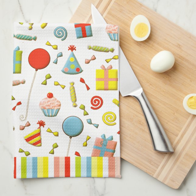 Happy Birthday Kitchen Towel (Quarter Fold)