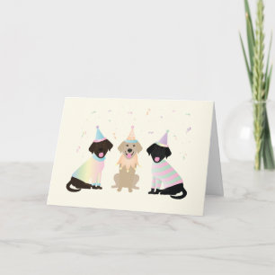 Happy Birthday Labrador Retriever Dogs Card