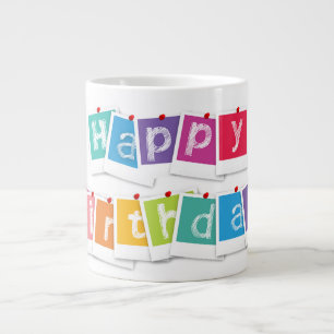 Happy Birthday Large Coffee Mug