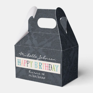 Happy Birthday Large Favour Box