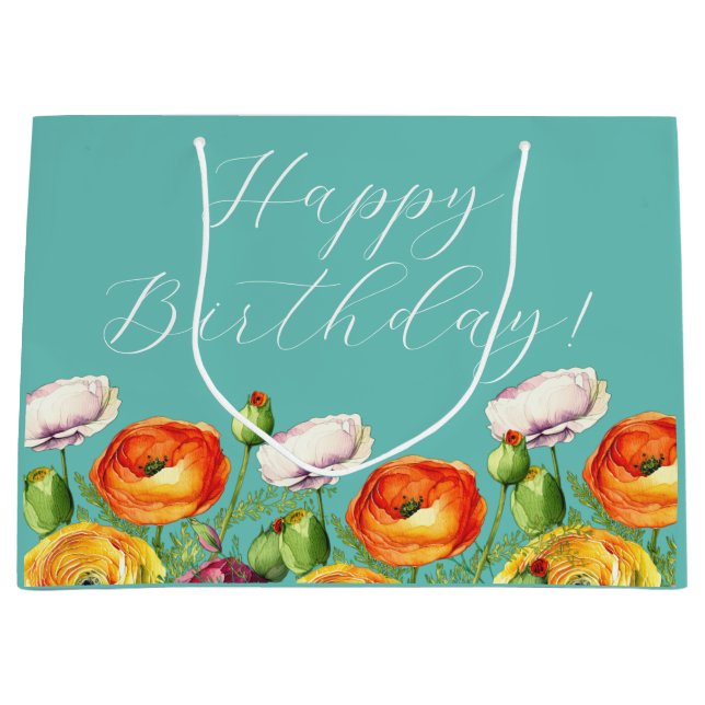 Happy Birthday Large Gift Bag (Front)