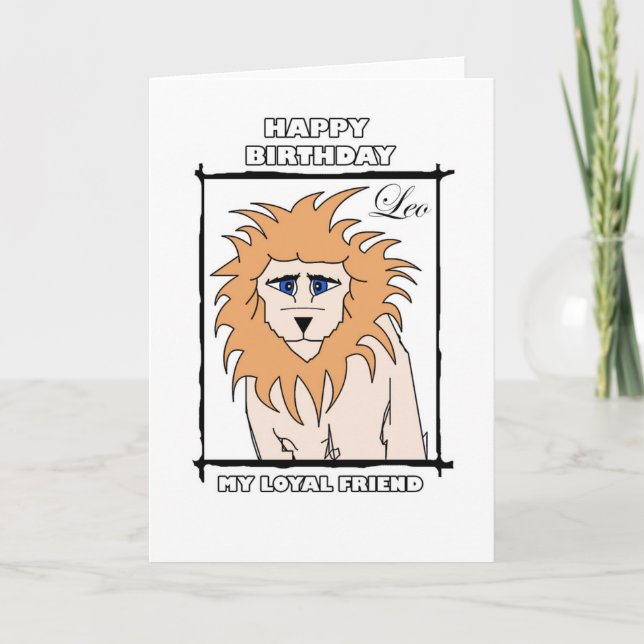 Happy Birthday, Leo! Card (Front)