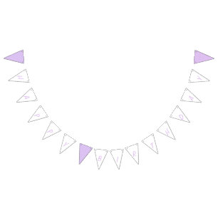 Happy Birthday Lilac Blossom Bunting