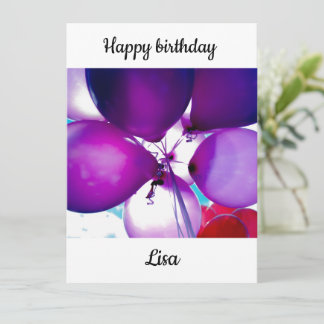 Happy birthday Lisa Card