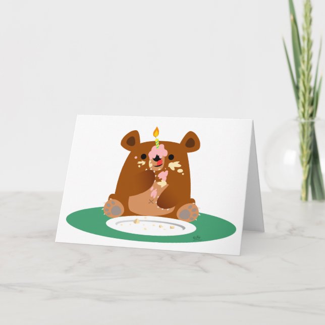 Happy Birthday, little bear!! Card (Front)