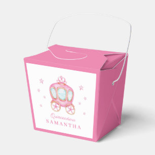Happy birthday little princess carriage favour box