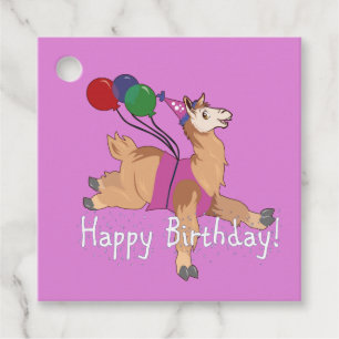 Happy Birthday Llama! Favour Tags