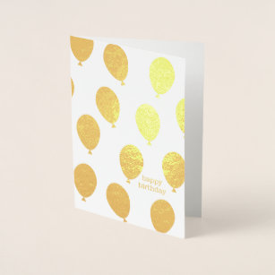 Happy Birthday Lots of Balloons Foil Card