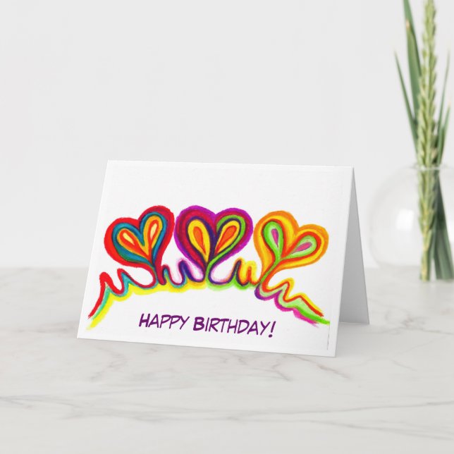 Happy Birthday Love Kite Greeting Card (Front)