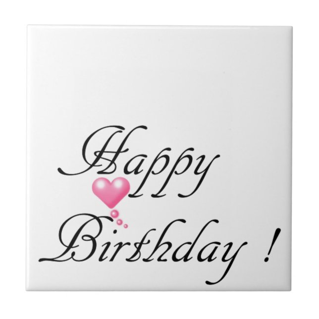 Happy Birthday Love Tile (Front)