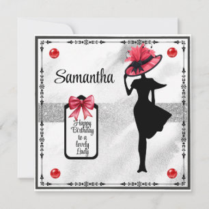Happy Birthday lovely Lady birthday card