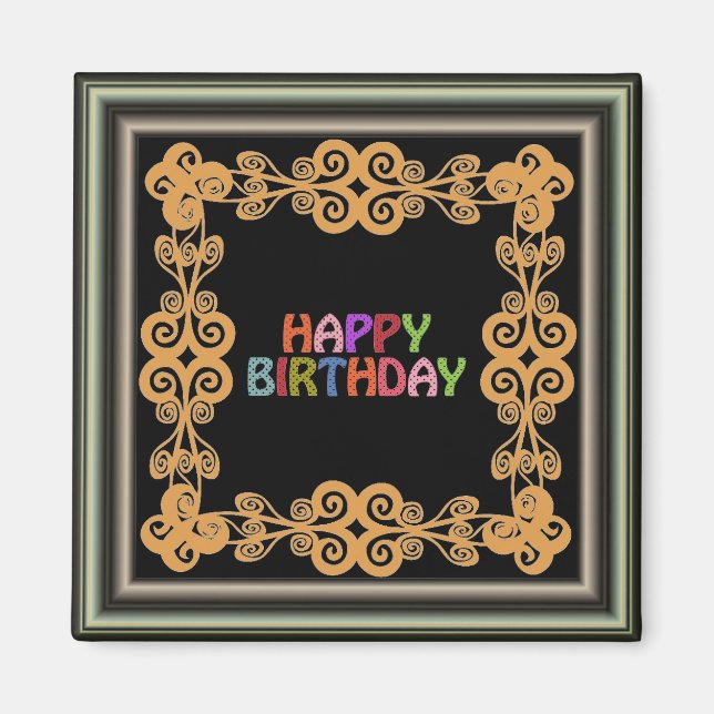 Happy Birthday Magnet (Front)