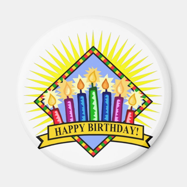 Happy Birthday Magnet (Front)
