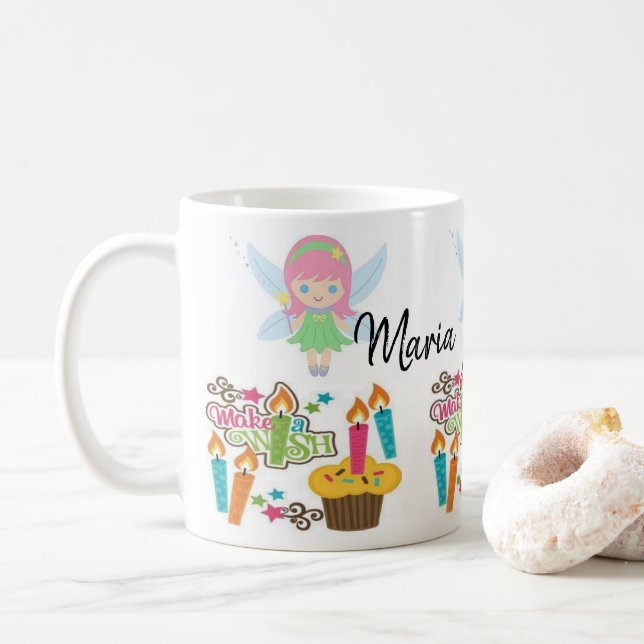 Happy Birthday Make a Wish Mug (With Donut)