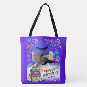 Happy Birthday Make A Wish Poodle Tote Bag