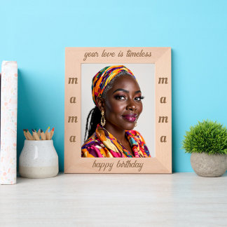 Happy birthday mama personalised etched frames
