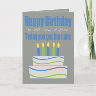 Happy Birthday Man I Love Funny Birthday Card